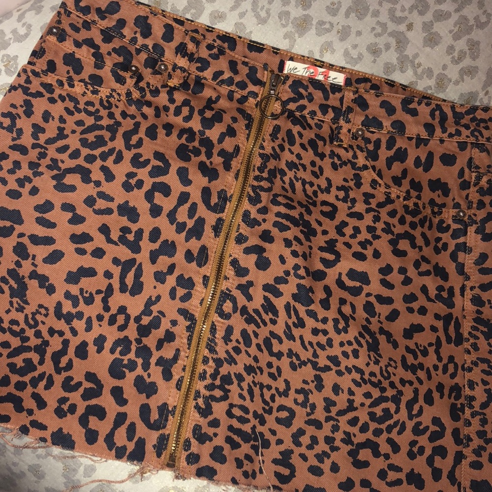 A Free People Cheetah Print Skirt!